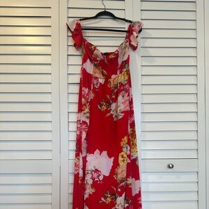 Floral Floor Length Dress Size Medium